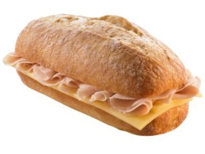 Montado de jamon cocido y queso