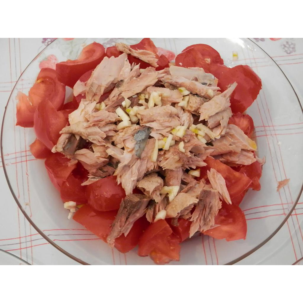 Pimientos Asados y melva